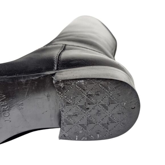 J CREW Field Black Leather Riding Boot Size 8.5 - Picture 13 of 13